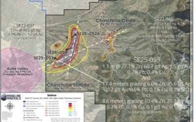Ridgeline Minerals Drills Massive Sulfide CRD Discovery at the Chinchilla Sulfide Target, Selena Project, Nevada