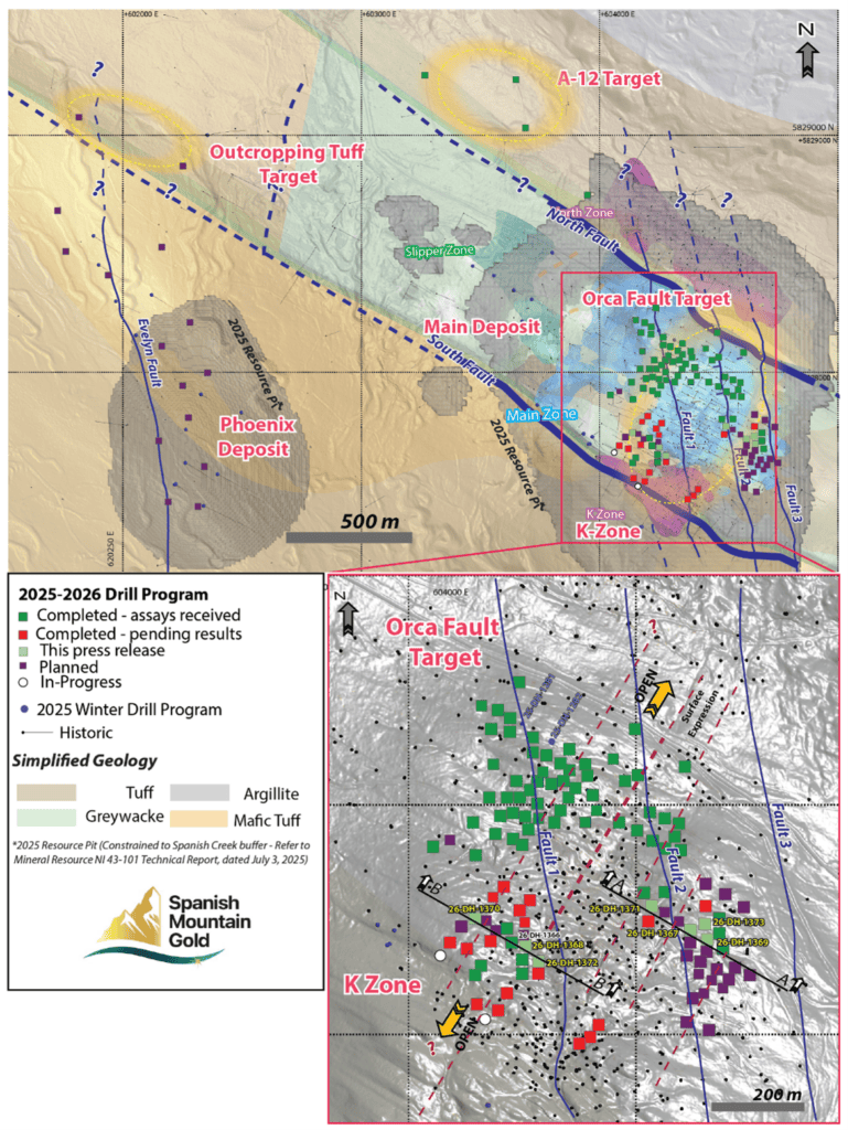 Drill Collar Location Map - illustrates the collar locations for all 7 drill holes reported in this news release.