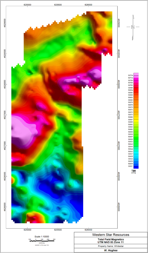 Figure 3: Total Magnetic Intensity (TMI) image of the property